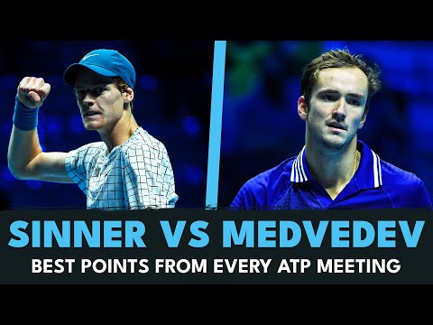 Jannik Sinner vs Daniil Medvedev: Best Shots & Rallies From EVERY ATP Meeting