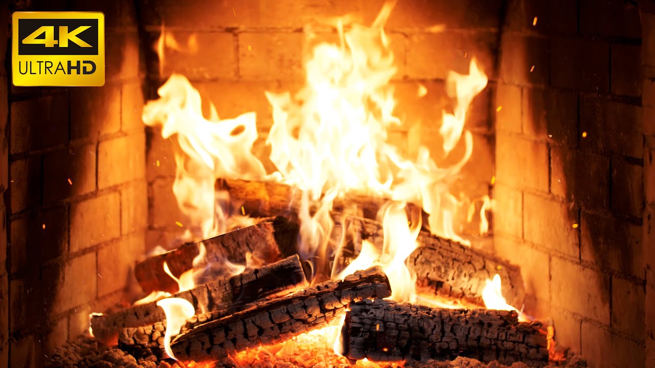🔥 Cozy Fireplace Tranquility with Relaxing Flames and Gentle Wood Pops for Creative Relaxation