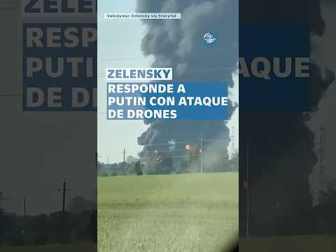 ¡Furia de Zelensky! Con drones, Ucrania ataca segunda ciudad más grande de Rusia #shorts