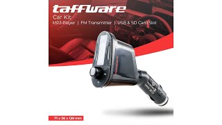 Pratinjau video produk Taffware Car Kit MP3 Player FM Transmitter USB SD Card Slot - FM-618