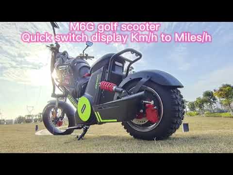 M6G Electric Golf Scooter Quick Switch Display from KMPH to MPH