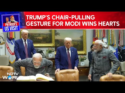 Modi Trump Meet | From Pulling Chair To Hugging Modi, Trump's Humble Gestures For PM Modi Win Hearts