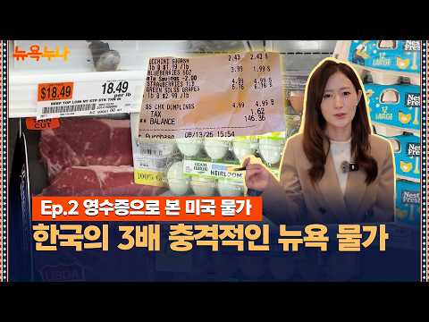장 볼 때마다 20만 원? 뉴욕 마트 물가 체험기 / 뉴욕누나 (김주영 기자)
