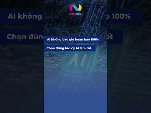 Càng chờ AI hoàn hảo, càng lỡ cơ hội làm quen và thích nghi sớm.#noteedu #AItrongcongviec #ungdungAI