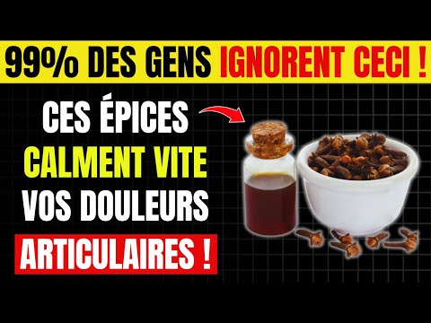 Ces 3 ÉPICES SOULAGENT les DOULEURS ARTICULAIRES et L’INFLAMMATION naturellement !