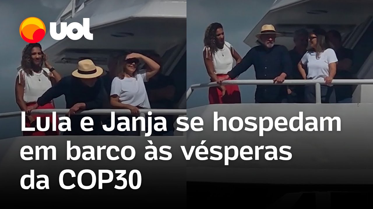 Lula e Janja se hospedam em barco às vésperas da COP30 em Belém veja vídeo