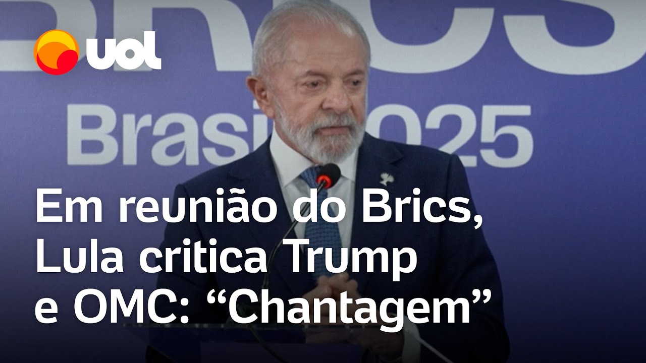 Lula critica guerra tarifária e presença militar dos EUA no Caribe durante reunião dos Brics