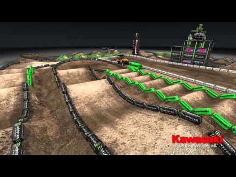 Supercross LIVE! 2013 - Minneapolis 4-13-13 - Monster Energy Supercross Animated Track Map 