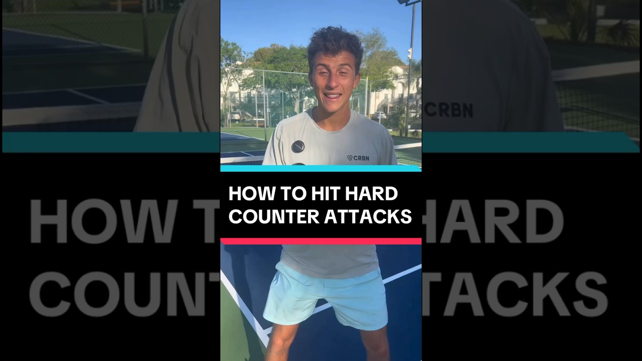 How to hit HARD counter attacks #pickleball #pickleballtips #shorts