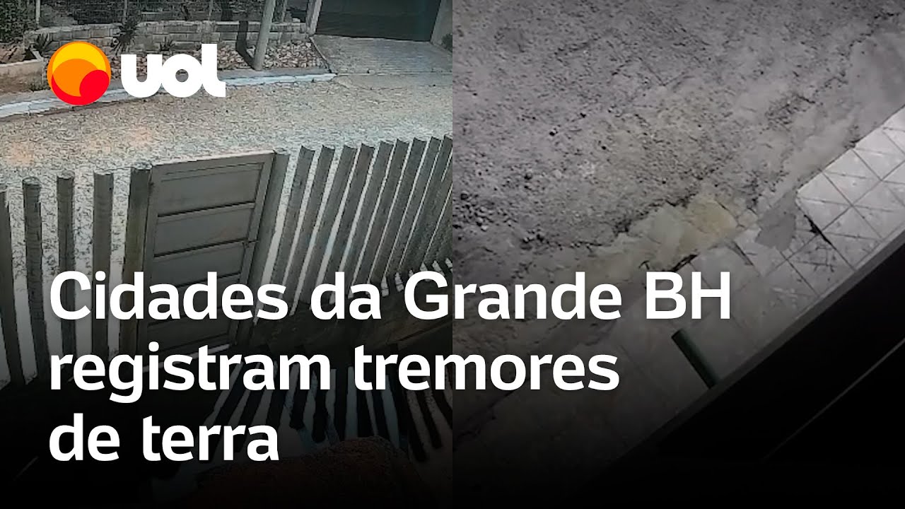 Tremor em Minas Gerais moradores de cidades da Grande Belo Horizonte relatam tremores de terra