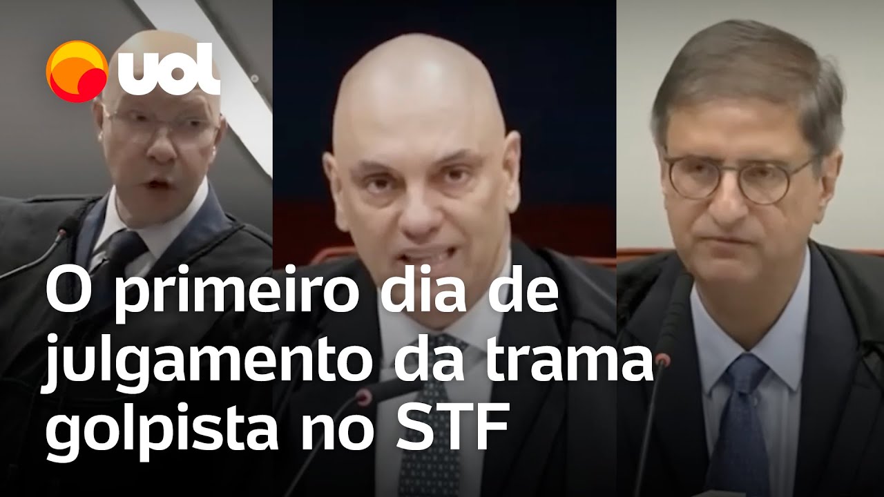 Julgamento no STF: Moraes sobe tom, elogios de advogados e mais no 1º dia de sessões
