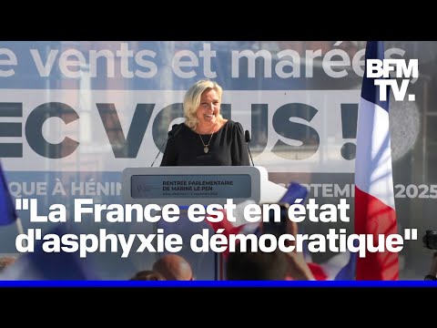 Rentrée politique: le discours de Marine Le Pen à Hénin-Beaumont en intégralité