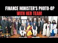 Budget Session Of Parliament | Nirmala Sitharamans Photo-Op With Her Team Ahead Of Interim Budget