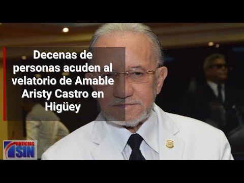 Decenas de personas acuden al velatorio de Amable Aristy Castro