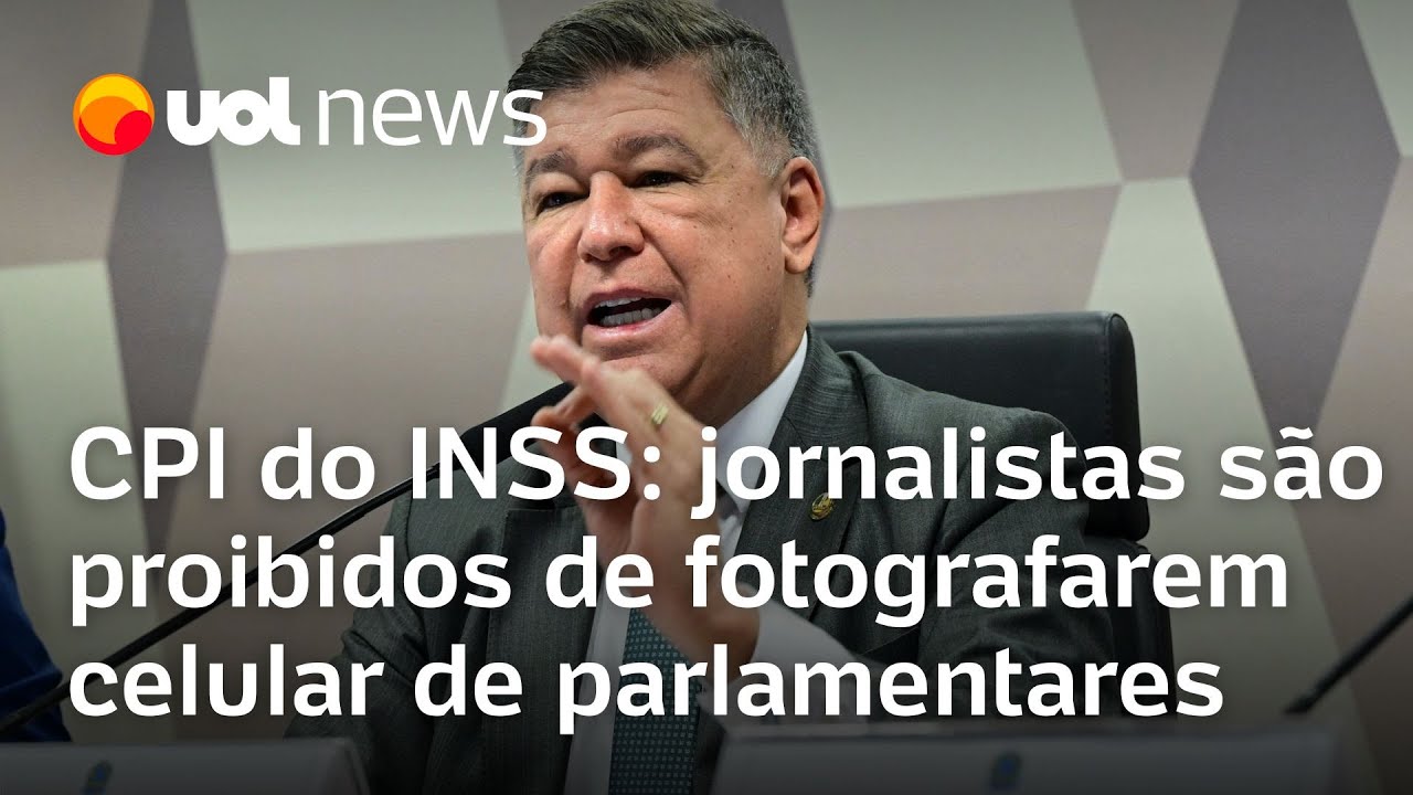 Presidente da CPI do INSS proíbe jornalistas de registrarem informações particulares de membros