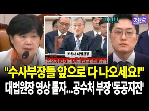 대법원장 영상 틀자...공수처 부장 '<strong>동공지진</strong>'