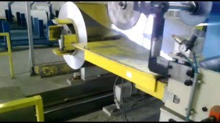 Производство штрипса из зеркального алюминия с нанесением защитной пленки