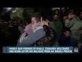 Tears of joy as Palestinian teen returns home after being freed from Israeli prison  - 00:42 min - News - Video