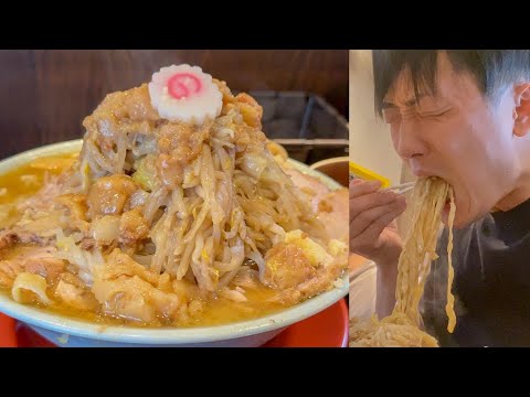 遂に…！人生で初めての二郎系ラーメンを貪る32歳初夏！！！！【おっくんコラボ】