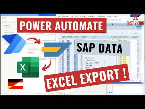 Mit Power Automate Daten von SAP nach Excel exportieren [deutsch]