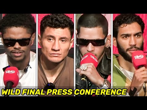 WILD! Stevenson vs Zepeda/Berlanga vs Sheeraz FINAL PRESS CONFERENCE & FACE OFF