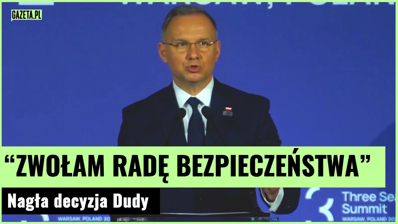 Duda convenes the National safety  Council! Reaction to the mysterious power outage | Gazeta.pl
