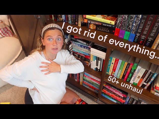 I unhauled 50+ books... + in depth physical TBR
