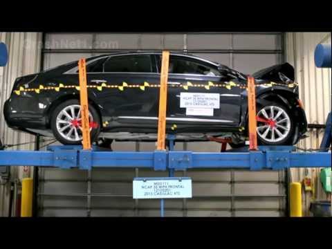 วิดีโอการขัดข้องการทดสอบ Cadillac CTS-V Coupe ตั้งแต่ปี 2012