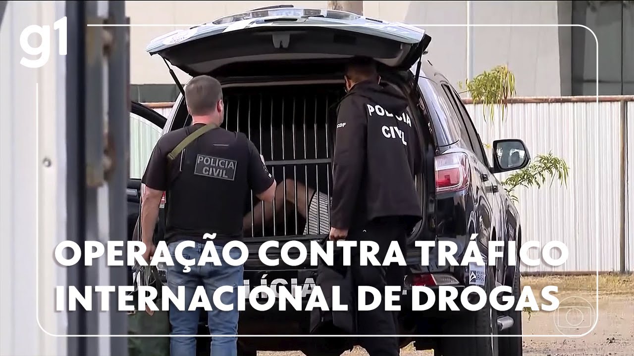 Jornal Hoje Polícia Civil do DF faz megaoperação de combate ao tráfico de drogas
