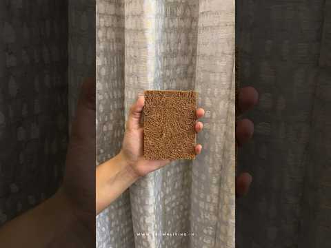 From tree to sink🌿#CoconutScrubber #beatplasticpollution #saynotoplastic #brownlivingindia