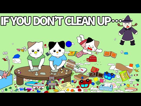 Picture Book Anime Read Aloud:If you don't clean up...