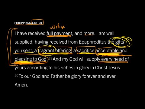 Philippians 4:18–20 // Part 1 // Can Imperfect Christians Please a Perfect God?