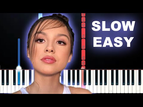 Olivia Rodrigo - Wondering (SLOW EASY PIANO TUTORIAL)