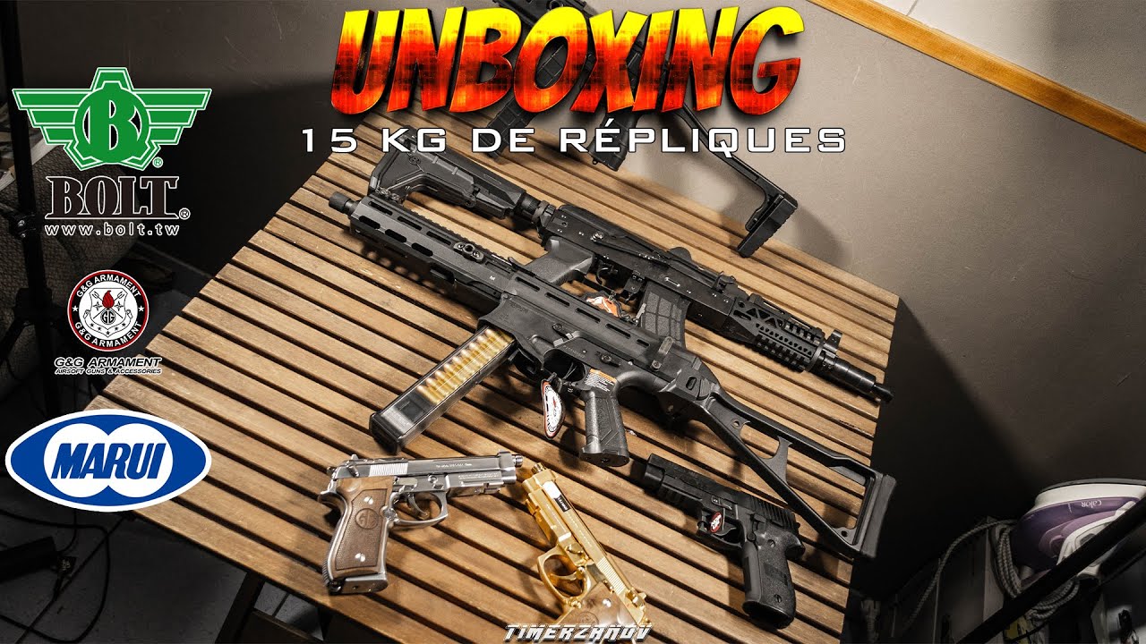 UNBOXING AIRSOFT ! 15 KG DE RÉPLIQUES ! (GUNS AND TARGETS)