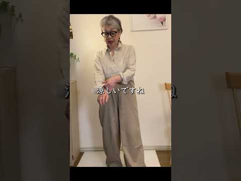 涼しくて、上品に。大人のユニクロのプレミアムリネンシャツコーデ