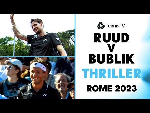 PURE ENTERTAINMENT! Casper Ruud vs Alexander Bublik Thriller | Rome 2023 Highlights