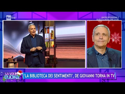 "La Biblioteca dei sentimenti", De Giovanni torna in Tv - La Volta Buona 14/12/2023
