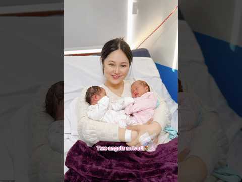 胎動,初公開🥹32週目から双子が産まれるまで💐 #双子出産 #新生児 #海外出産