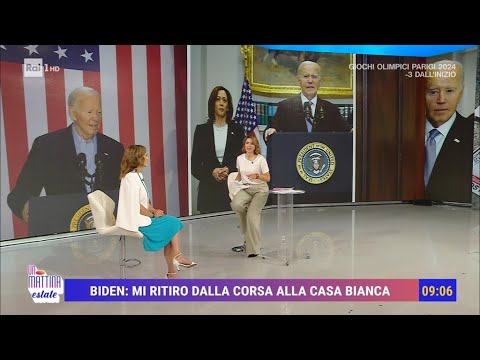 Il ritiro del pres. Biden - Unomattina estate 23/07/2024