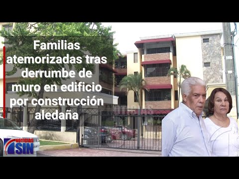 Familias atemorizadas tras derrumbe de muro en edificio por construcción aledaña