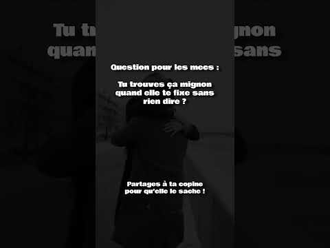 Nouvelle question pour les mecs !