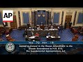 Moment US Senate passed aid for Ukraine, Israel and Taiwan with bipartisan vote