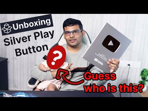 Unboxing Silver Play Button with Guess Who??