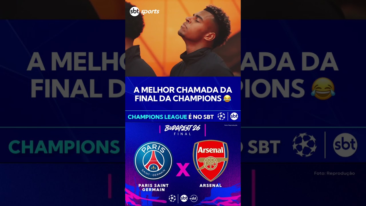 PSG x Arsenal: SBT transmite final da Champions League neste sábado (30)