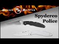 Нож складной «Police 4», длина клинка: 11,2 см, материал клинка: сталь порошковая Bohler K390 Microclean, материал рукояти: стеклотекстолит G-10, SPYDERCO, США видео продукта