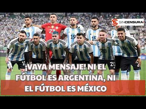 ¿Qué PUEBLO representan, el que CONSUME o el que SUFRE? Duro CUESTIONAMIENTO a SELECCIÓN ARGENTINA