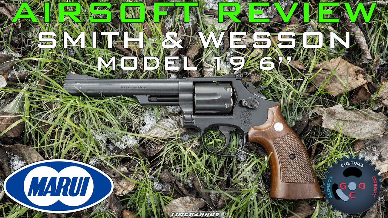 Airsoft Review #218 Tokyo Marui Smith & Wesson Model 19 6" Gaz Revolver [FR]