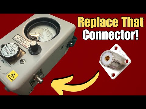 MADE EASY: Replacing the Bird Watt Meter Coax Connector!