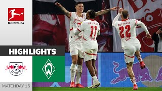 Dream Goal Clinches The Win! | RB Leipzig — SV Werder Bremen 4-2 | Highlights | MD 16 – Bundesliga