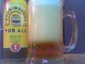 Pouring a Boddingtons